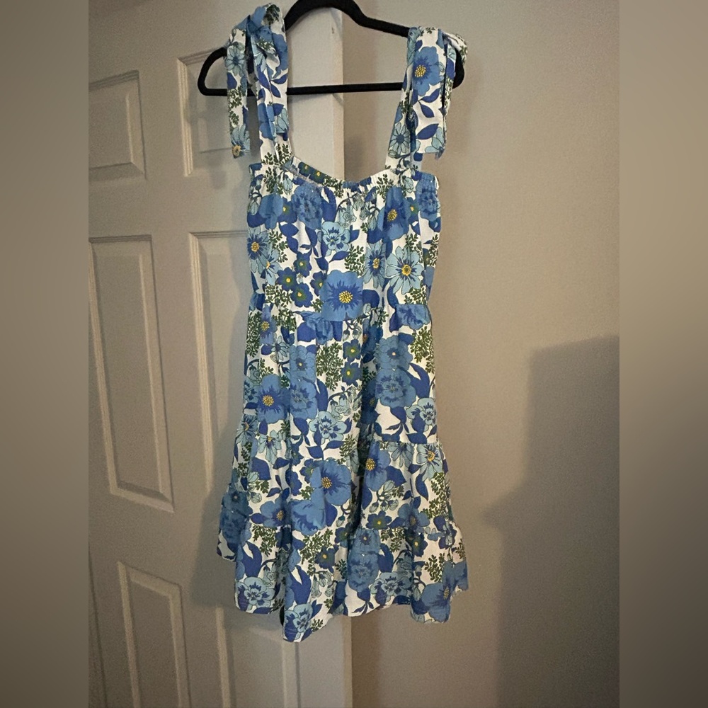 SMITH AND QUINN blue floral mini dress
